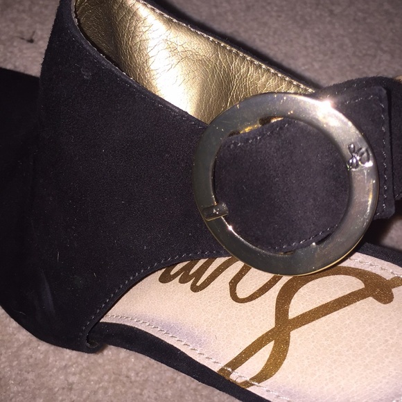 Sam Edelman Black Heels with Strap - Picture 3 of 4